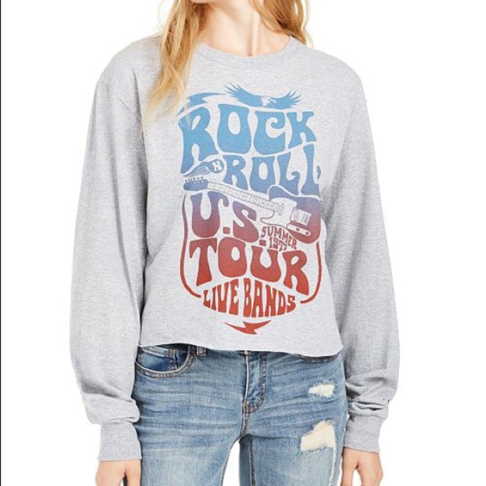 Rock n Roll 1977 Love Tribe long sleeve graphicT